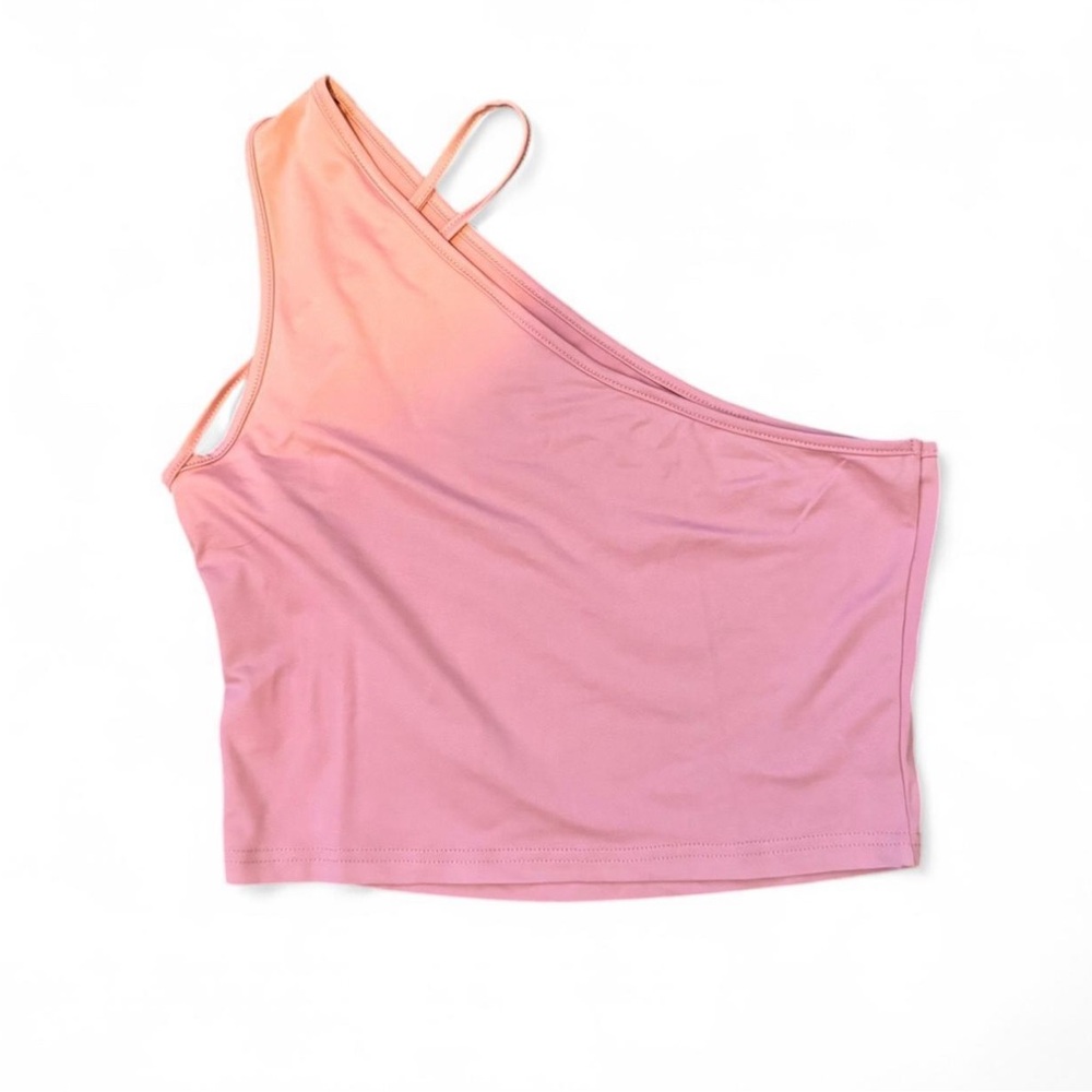 Pink One-Shoulder Women's Top
